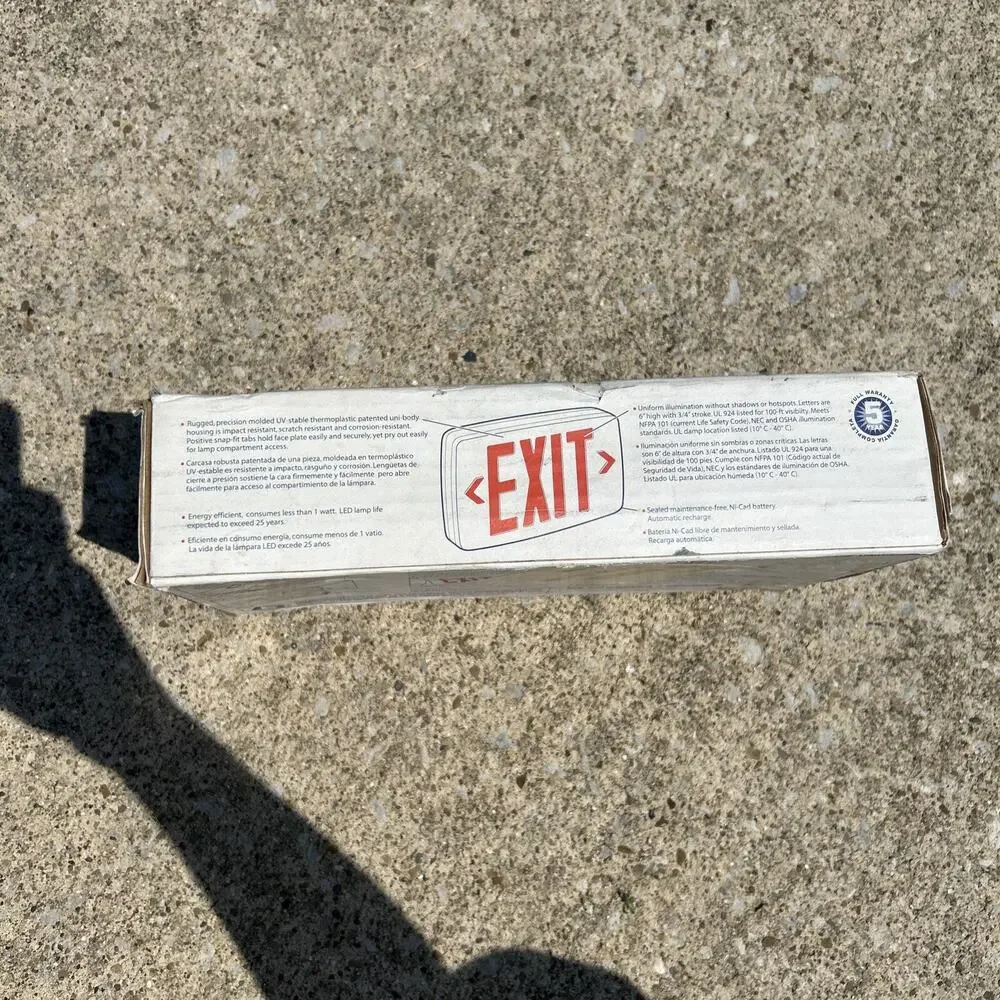 Lithonia Lighting Quantum Thermoplastic White LED Emergency Exit Sign
